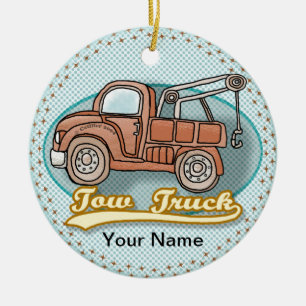 Klassisk Tow Lastbil anpassningsbar Ornament