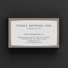 Klassisk traditionell advokat visitkort