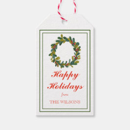 Klassisk traditionell jultomte presentetikett