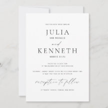 Klassisk traditionell svart och vit Bröllop