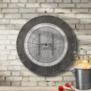 Klassisk träfärg åldrad teak-dartboard darttavla