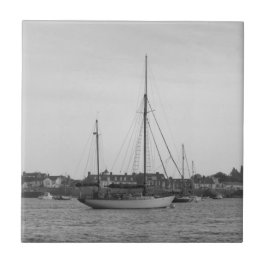 Klassisk träyacht kakelplatta