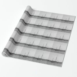 Klassisk träyacht presentpapper