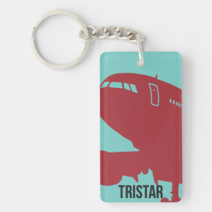 Klassisk Tristar Flygplan Nyckelring