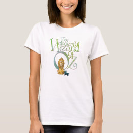Klassisk Trollkarlen från Oz - Fegis Lejon & Toto T Shirt
