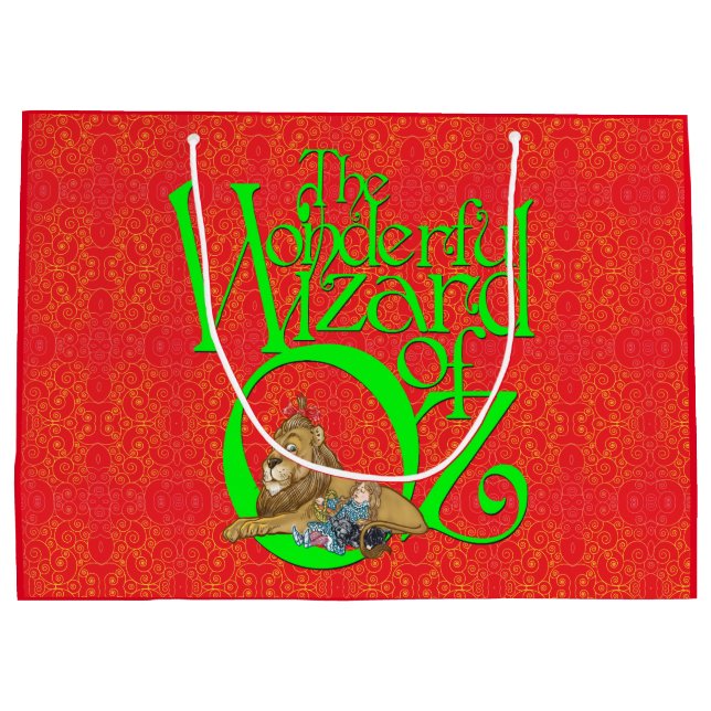 Klassisk Trollkarlen från Oz Jul Stor Presentpåse (Baksidan)