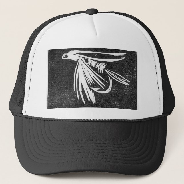 Klassisk Trout Fly Hat "Midge" Truckerkeps (Framsida)