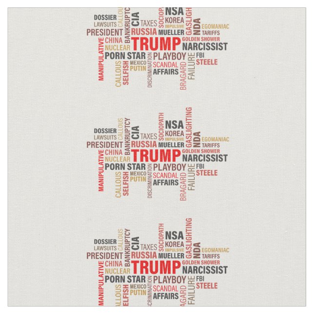 Klassisk Trump 2020 Tyg (Närbild)