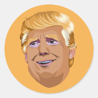 Klassisk trump runt klistermärke