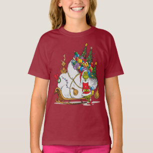 Klassisk tum Grinch & Max Runaway Slei T-shirt