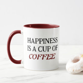 Klassisk tvåtons kaffemugg