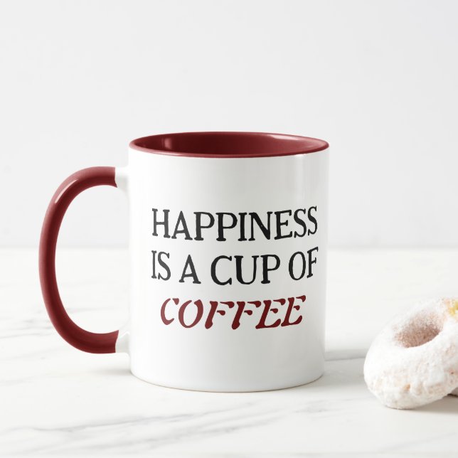 Klassisk tvåtonskaffe Mugg (Med munk)