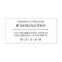 Klassisk typografi Bröllop Namn & Returadress