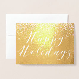 Klassisk typografi för glad helg & Glitter Folierat Kort
