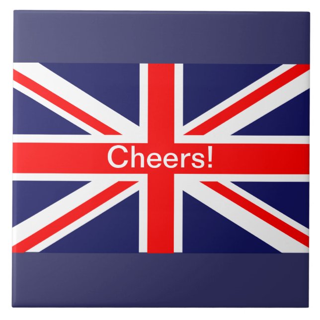 Klassisk Union Jack Kakelplatta (Framsidan)