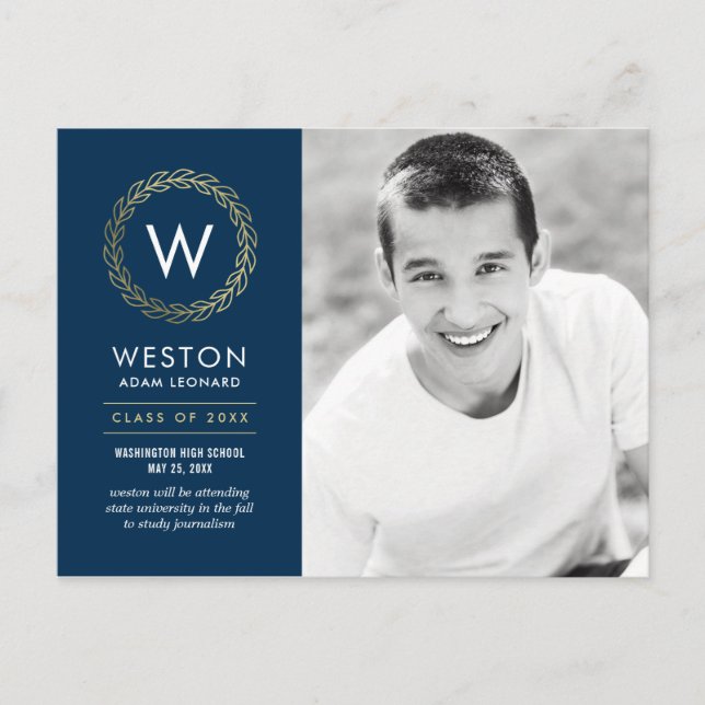 Klassisk utandningseDITABEL FÄRG Studenten Vykort (Framsida)