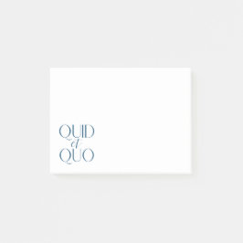 Klassisk utbildning - Quid et Quo - utbildning Post-it Block