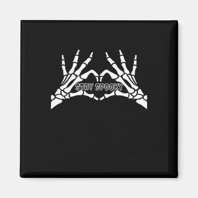 Klassisk utformning av Skeleton Heart och Händer Magnet (Framsidan)