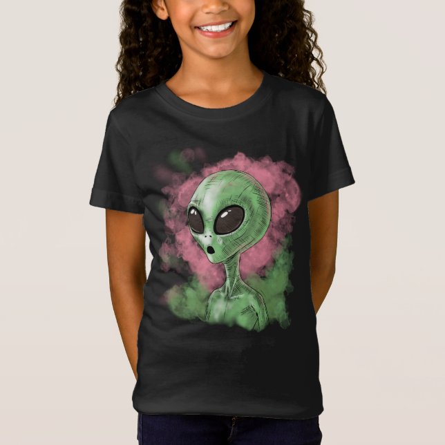 Klassisk utomjording-illustration t shirt (Framsida)