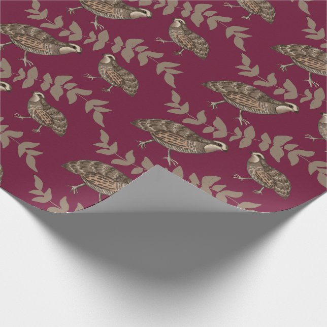 Klassisk vaktel i Vin Presentpapper (Hörn)