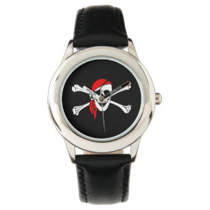 Klassisk vaktvakt/Pirat Skull för barn Armbandsur
