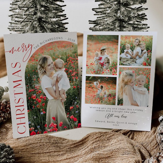 Klassisk välvd fotohögtidskort inbjudningar (Skapare uppladdad)