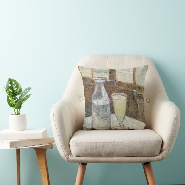 Klassisk Van Gogh Paris Café Absinthe Konst Kudde (Stol)