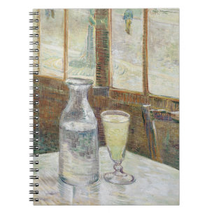 Klassisk Van Gogh Paris Kafé Absint Konst Anteckningsbok