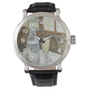 Klassisk Van Gogh Paris Kafé Absint Konst Armbandsur