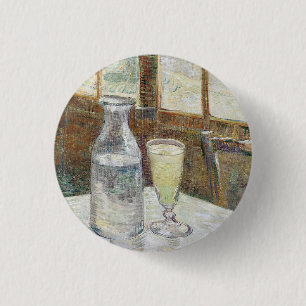 Klassisk Van Gogh Paris Kafé Absint Konst Knapp