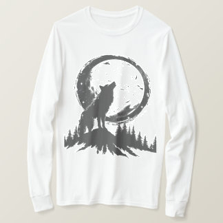 Klassisk Varg I Månsken T Shirt