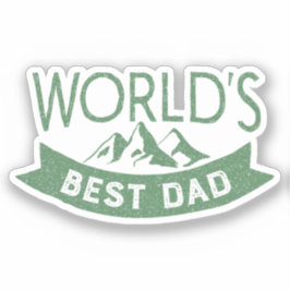 Klassisk världens bästa Pappa Vintage Fars dag Klistermärken