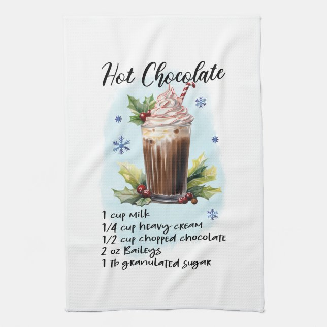 Klassisk varm choklad  kökshandduk (Vertikal)