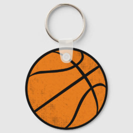 Klassisk Varsity Basketboll Hoops Matchdagsstil Nyckelring