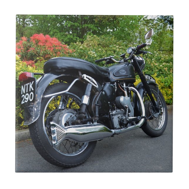 Klassisk Velocette Venom Kakelplatta (Framsidan)