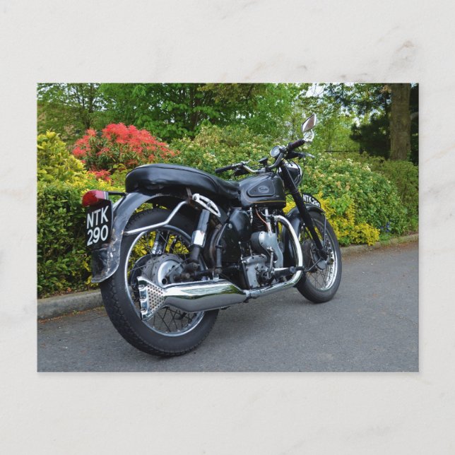 Klassisk Velocette Venom Vykort (Framsida)