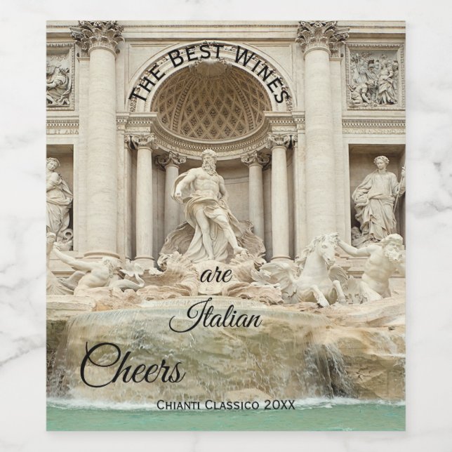 Klassisk Vin-etikett Vinflaska Etikett (Singel etikett)