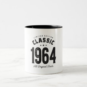Klassisk Vintage 1964-58 födelsedagar Två-Tonad Mugg