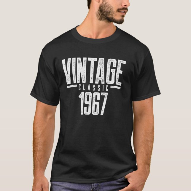 Klassisk Vintage 1967  1 T Shirt (Framsida)