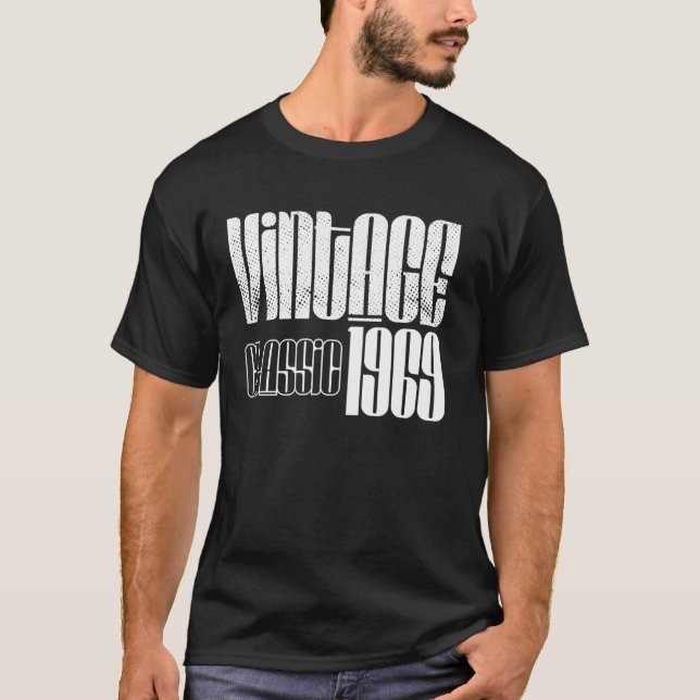 Klassisk Vintage 1969 T Shirt (Framsida)