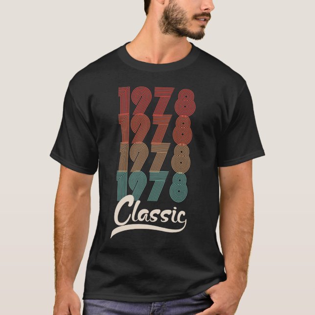 Klassisk Vintage 1978 T Shirt (Framsida)