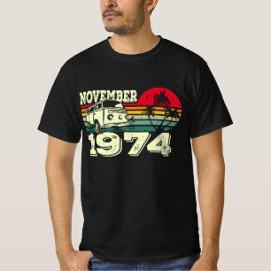 Klassisk Vintage 74's Caravan Sunset November 1974 T Shirt