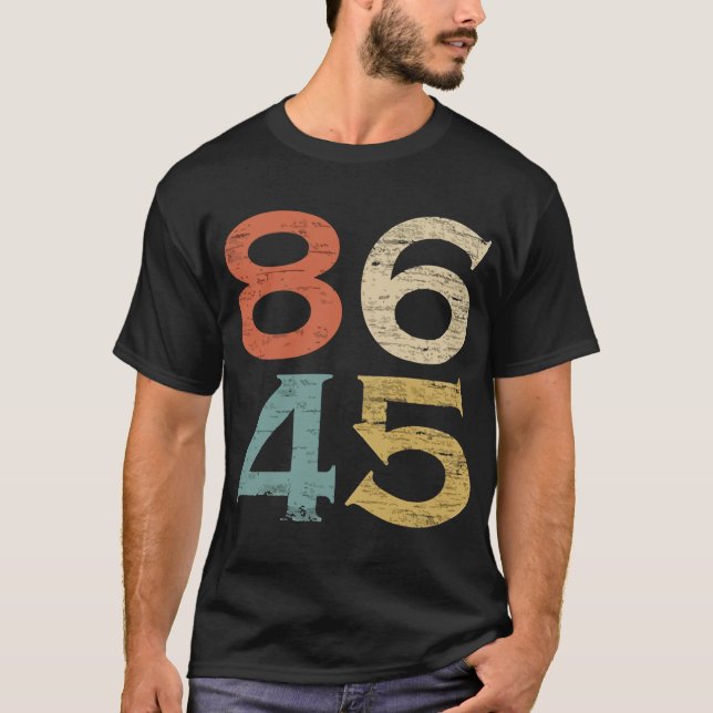 klassisk vintage 86 45 antitrumptröja t shirt (Framsida)