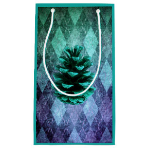 Klassisk vintage argyle pinecone rustic fall blue