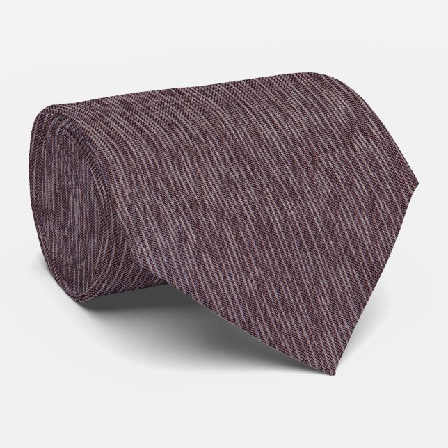 Klassisk Vintage Grenadin Linjer Brun Slips (Rullad)