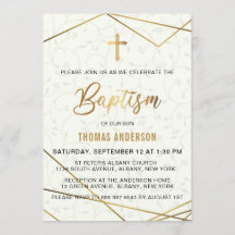 Klassisk Vintage Guld-baptism