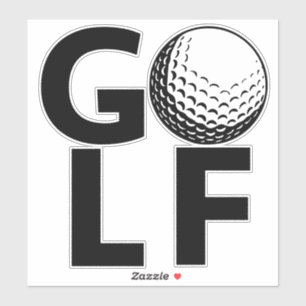 Klassisk Vintage Lär upp Golf Klistermärken