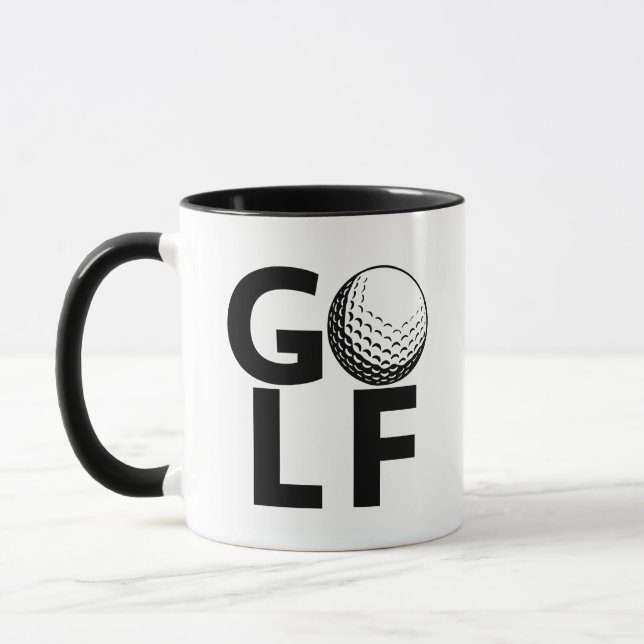 Klassisk Vintage Lär upp Golf Mugg (Vänster)