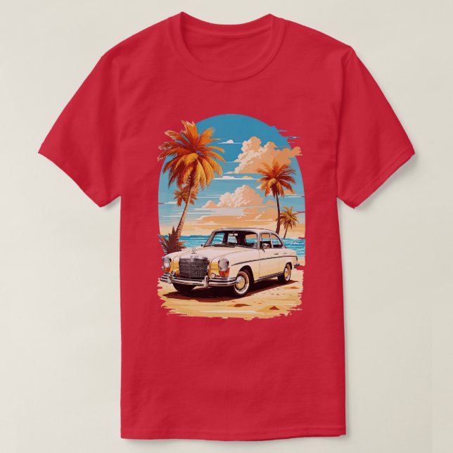 Klassisk Vintage MercedesBenz T Shirt (Design framsida)
