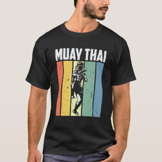 Klassisk Vintage Muay Thai Karate Boxning Blandad  T Shirt